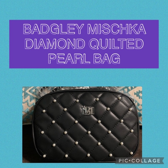 NWT BADGLEY MISCHKA PEARL BAG - Picture 1 of 6